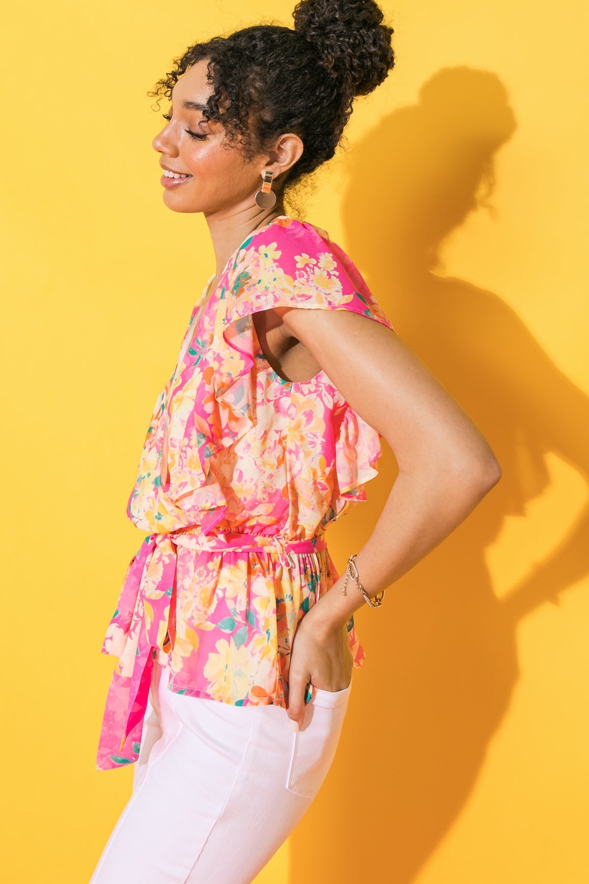 FADED VIEW WOVEN TOP Flying Tomato